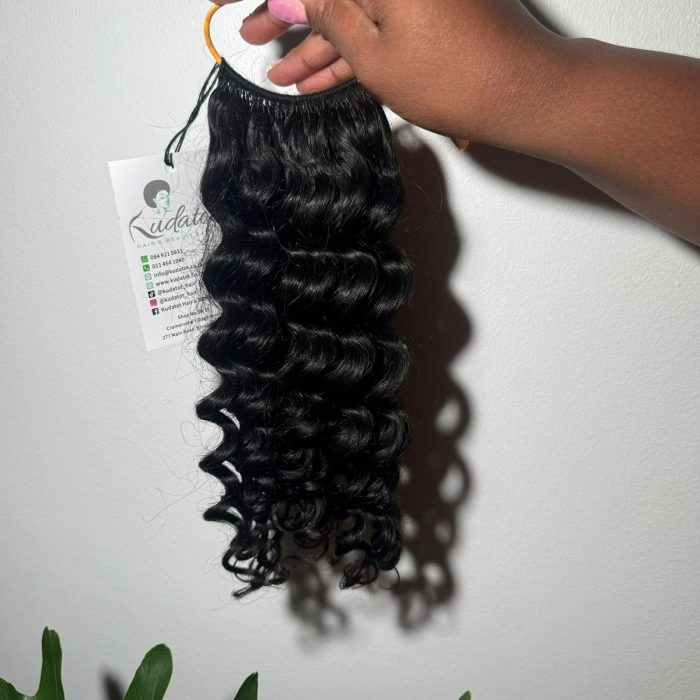 Deep Curl Crochet 18 Inch Mongolian Deep Curl Hair in Natural Black