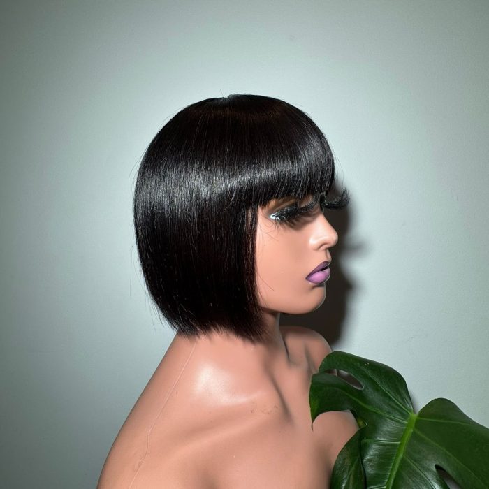 Nokwanda 02401 Bone Straight Fringe Wig in Natural Black