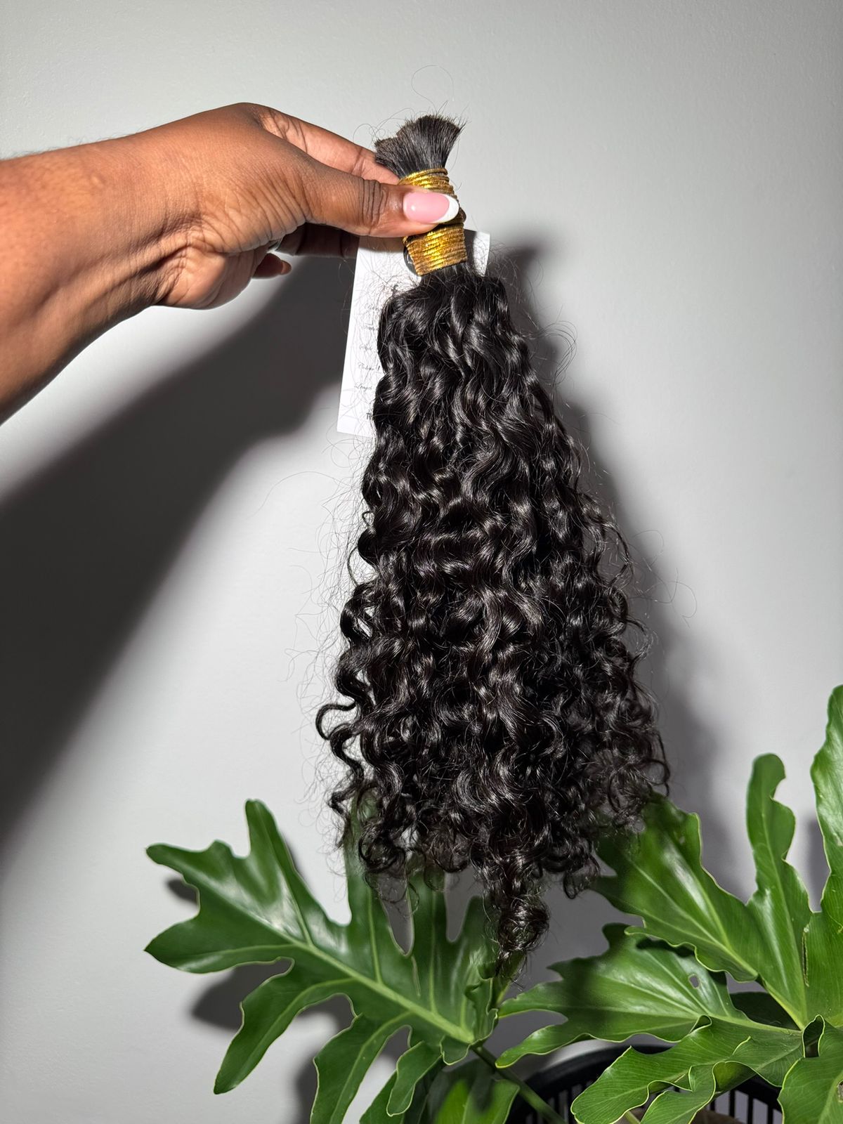 Pixie Bulk 20 Inch Human Hair Extensions in Natural Black
