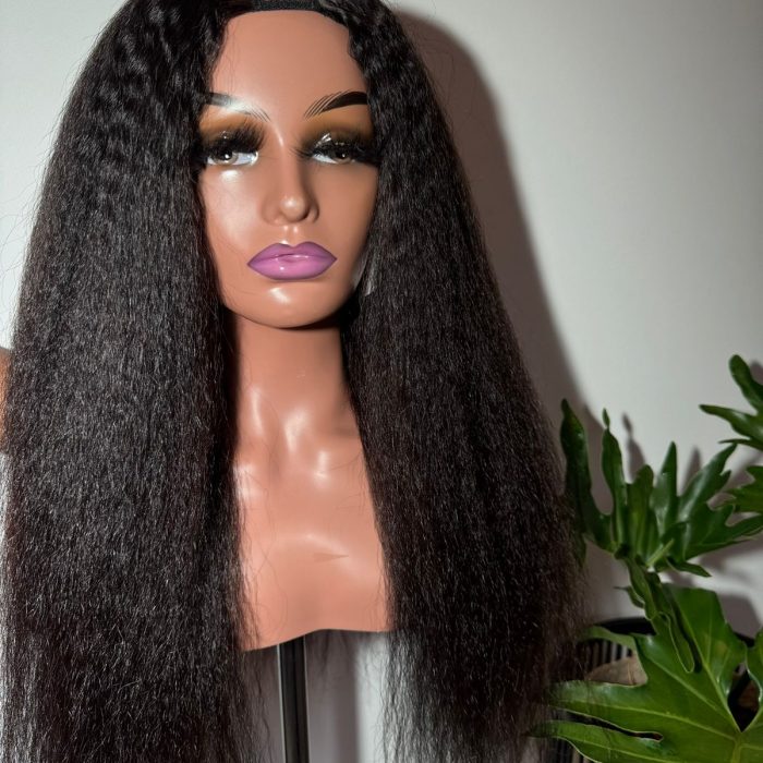 Sindi 0602 Kinky Straight U-Part Wig in Natural Black
